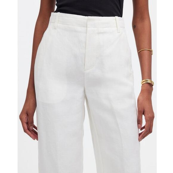 NWT Madewell Mid-Rise Straight Pants in Linen Blend Size 6 - Picture 5 of 9